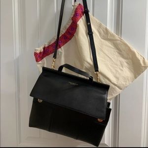 Black Block T - Leather satchel